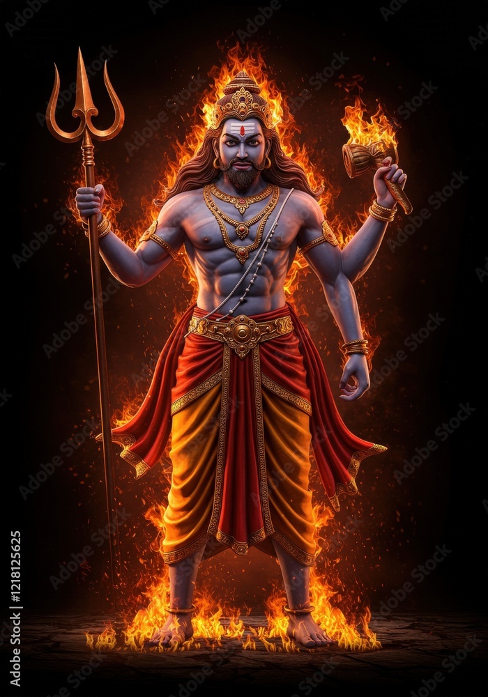Fototapeta premium Maha Shivratri, a Hindu festival celebrated of Shiva Lord