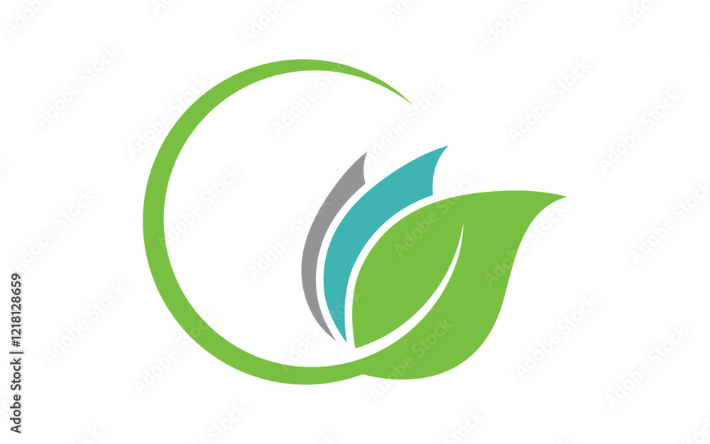 Green Tree leaf ecology nature element vector design Green Tree leaf ecology nature element vector design