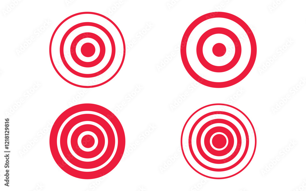 Target Vector icon illustration design template Target Vector icon illustration design template