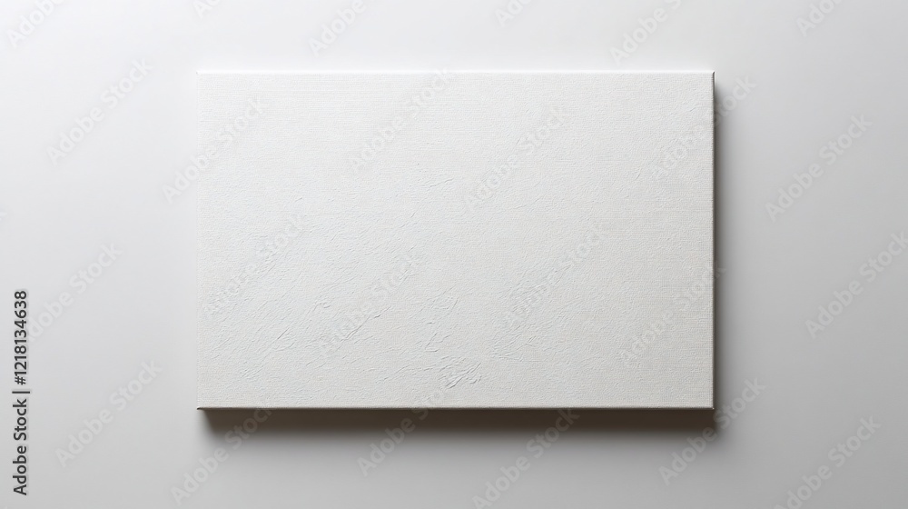 Blank canvas mockup, white background, studio, design Blank canvas mockup, white background, studio, design