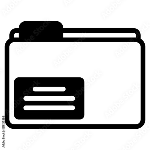 Folder glyph icon