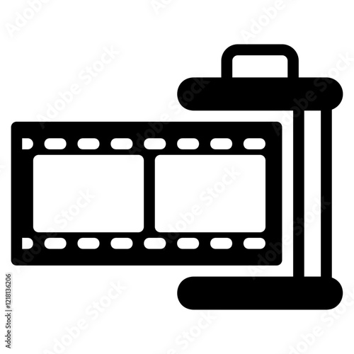 negative film glyph icon