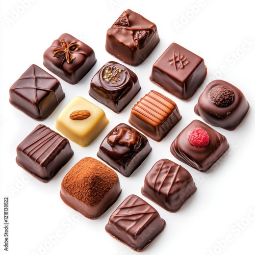 Edible chocolate art pieces filled with creamy 