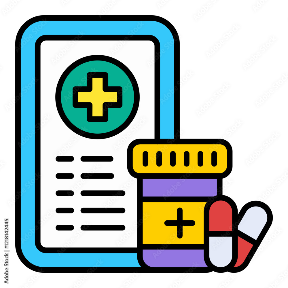 Obraz premium Telemedicine Icon