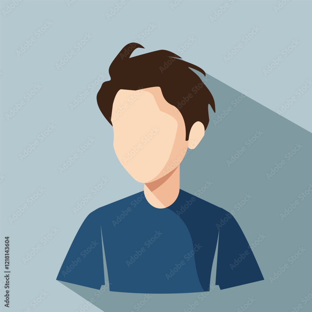 Abstract Avatar Icon - Profile Diverse Empty Face for Social Network and Applications - vector illustration Abstract Avatar Icon - Profile Diverse Empty Face for Social Network and Applications - vector illustration
