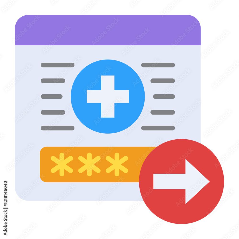 Obraz premium Log out Icon