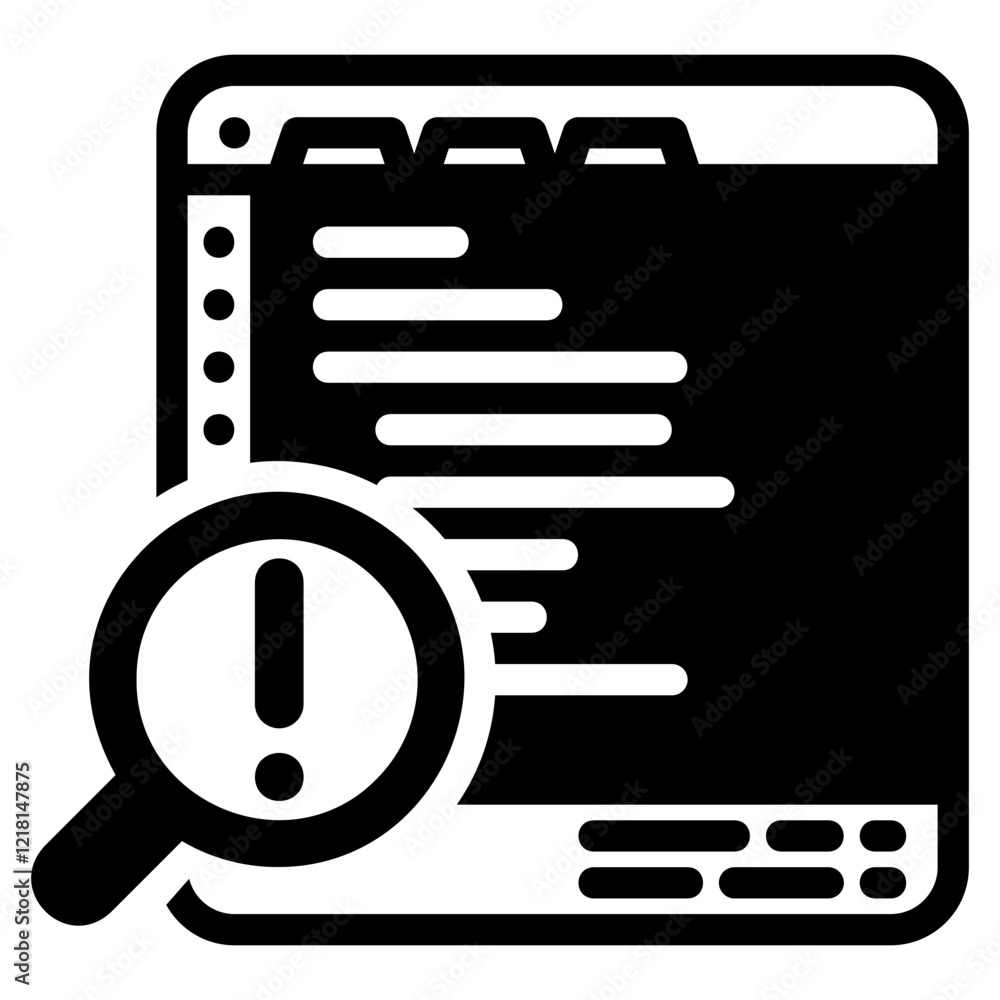 Debugging glyph icon Debugging glyph icon