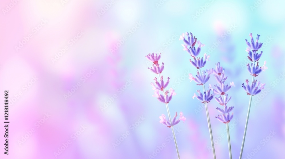 Naklejka premium Pastel Lavender Blossoms