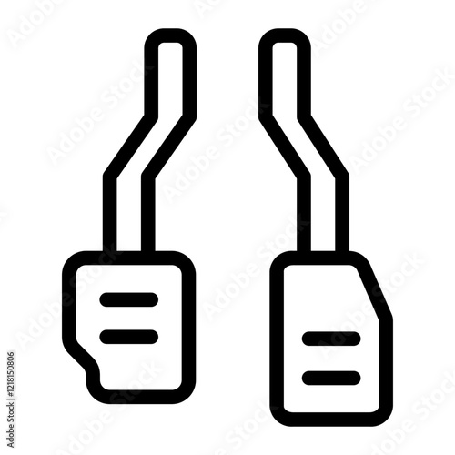 pedal Line Icon