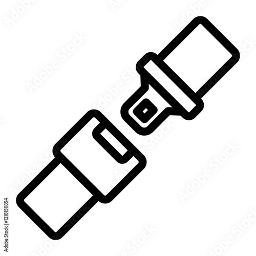 seatbelt Line Icon