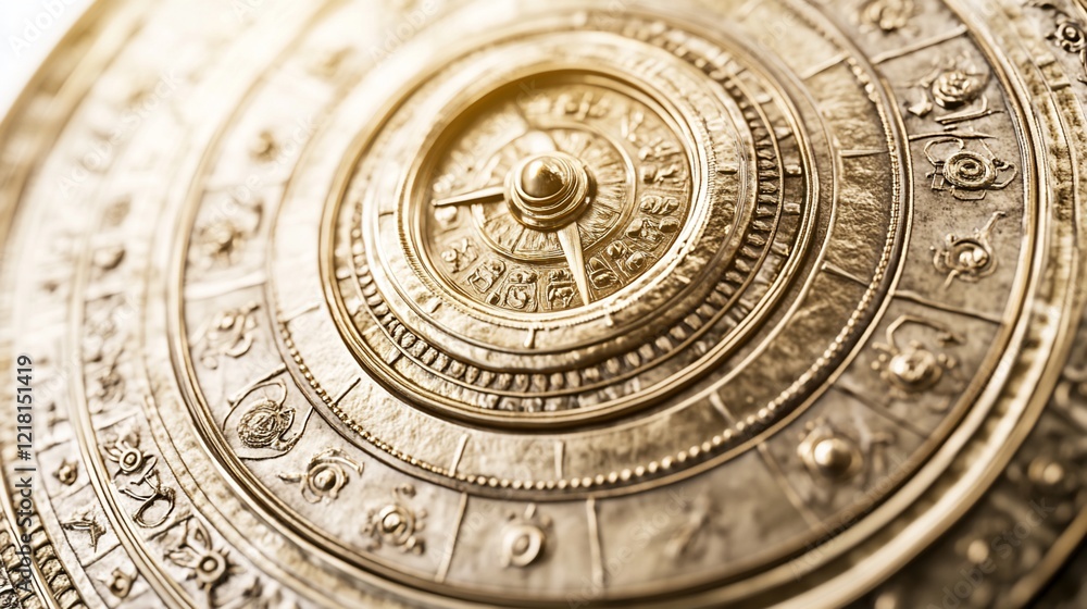 Celestial sphere, gold, close-up, intricate detail, sunlit background, astrology concept Celestial sphere, gold, close-up, intricate detail, sunlit background, astrology concept