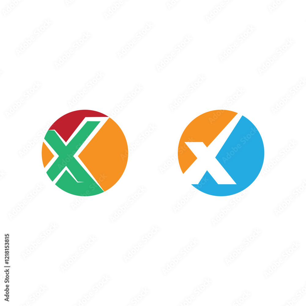 X Letter Logo Template vector icon X Letter Logo Template vector icon