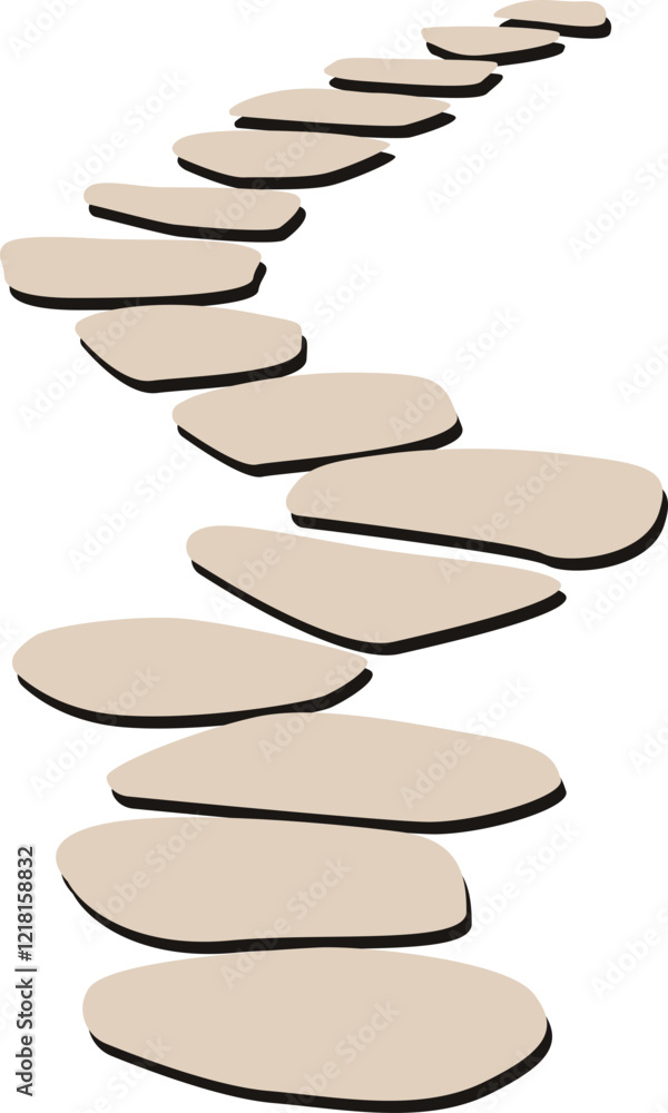 Stone Path Walkway Texture Illustration Stone Path Walkway Texture Illustration