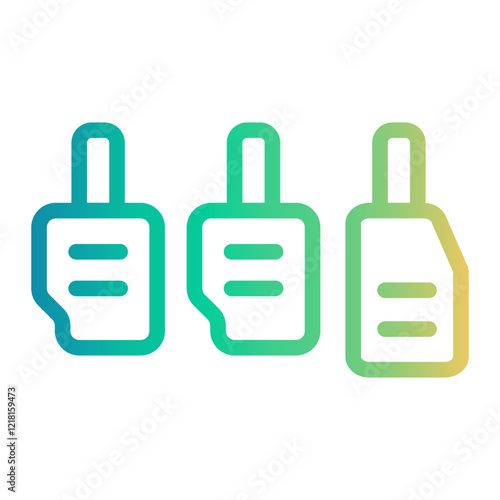 pedal Line Gradient Icon