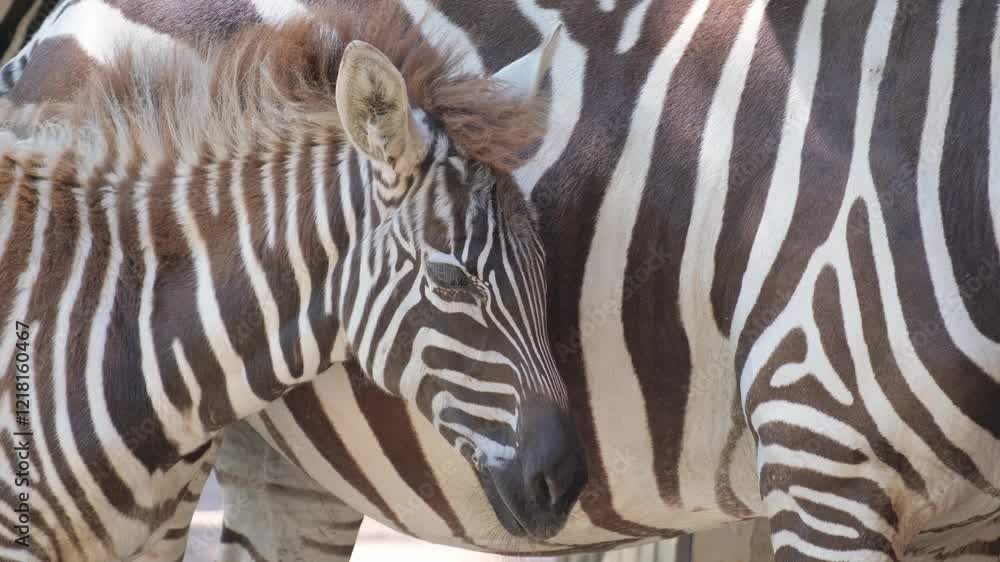 Zebras Resting Together in Their Beautiful Natural Habitat in the African Landscape Zebras Resting Together in Their Beautiful Natural Habitat in the African Landscape
