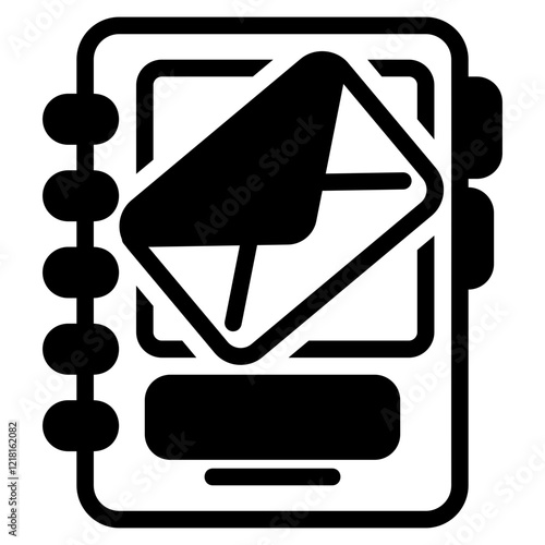 Phonebook glyph icon