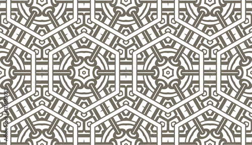Stylish geometric background. Seamless vector illustration. Pattern for design, interior, fashion