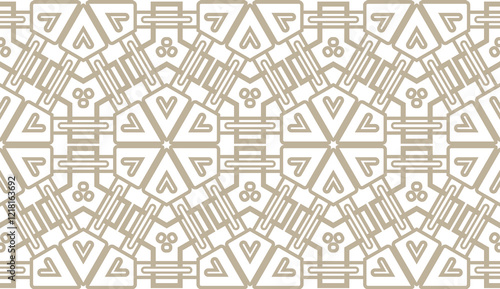 Seamless geometric modern pattern. Vector abstract classical background