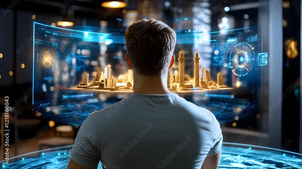 futuristic cityscape augmented reality hologram - metaverse futuristic cityscape augmented reality hologram - metaverse