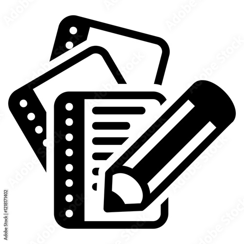 Notes glyph icon
