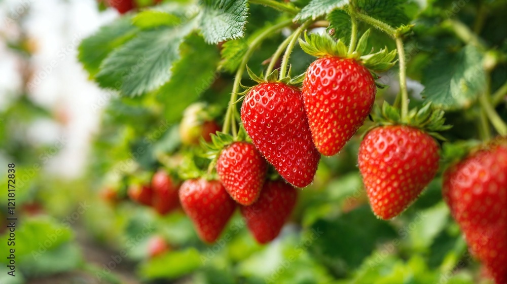 strawberry in the garden strawberry in the garden