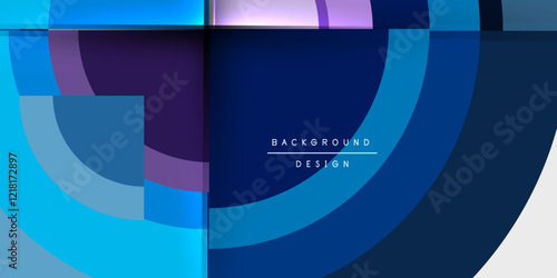 Target circle geometric abstract shapes. Vector Illustration For Wallpaper, Banner, Background, Card, Book Illustration, landing page