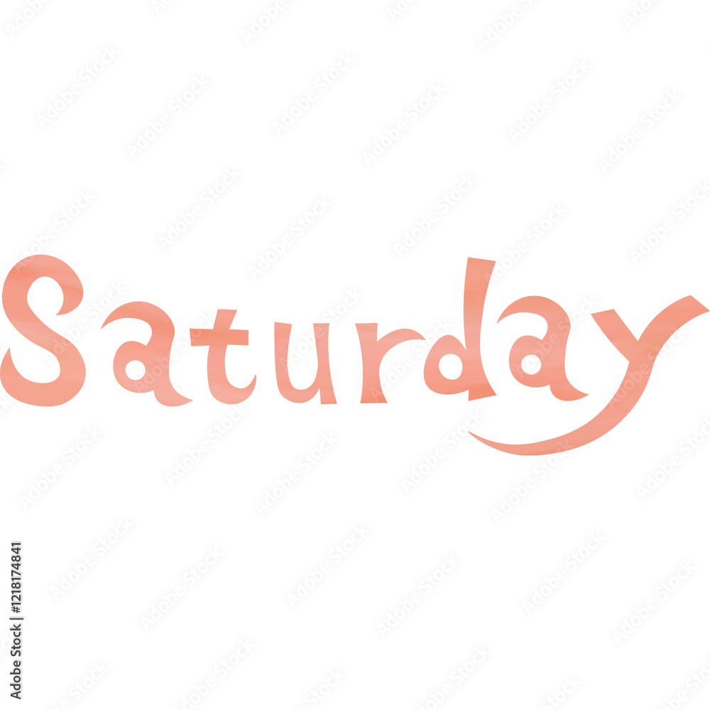 Illustration of the image of a beautiful watercolor patterned Saturday icon. Illustration of the image of a beautiful watercolor patterned Saturday icon.