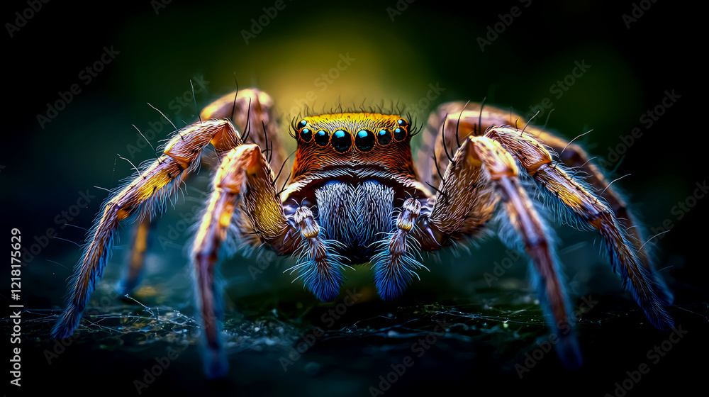 Magnificent Jumping Spider: A Close-Up Encounter with Nature's Eight-Legged Marvel Magnificent Jumping Spider: A Close-Up Encounter with Nature's Eight-Legged Marvel