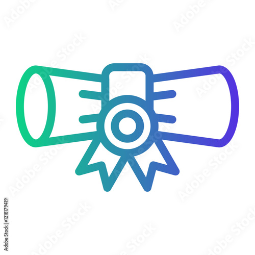 charter Line Gradient Icon