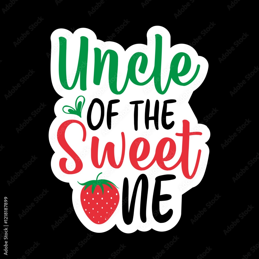 Fototapeta premium Sweet One Birthday Svg Design