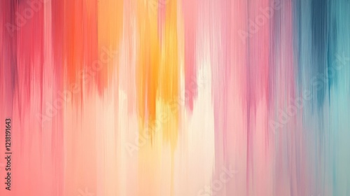 Wallpaper Mural Abstract Pastel Vertical Brushstrokes Painting Artwork Torontodigital.ca