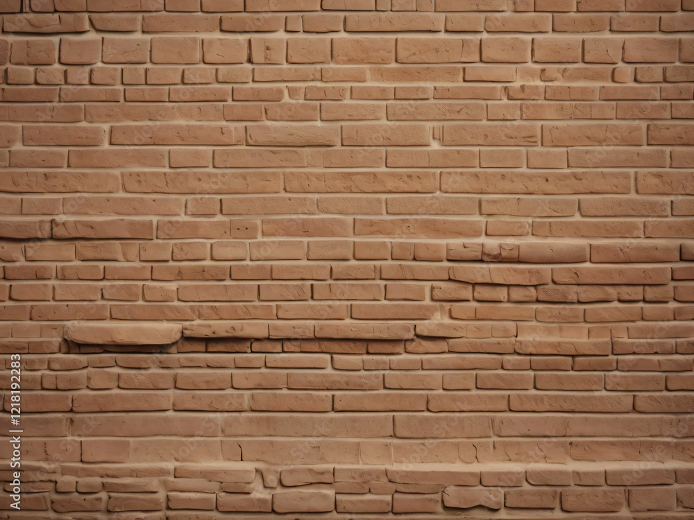 The brick wall is constructed with tightly fitted bricks. The brick wall is constructed with tightly fitted bricks.
