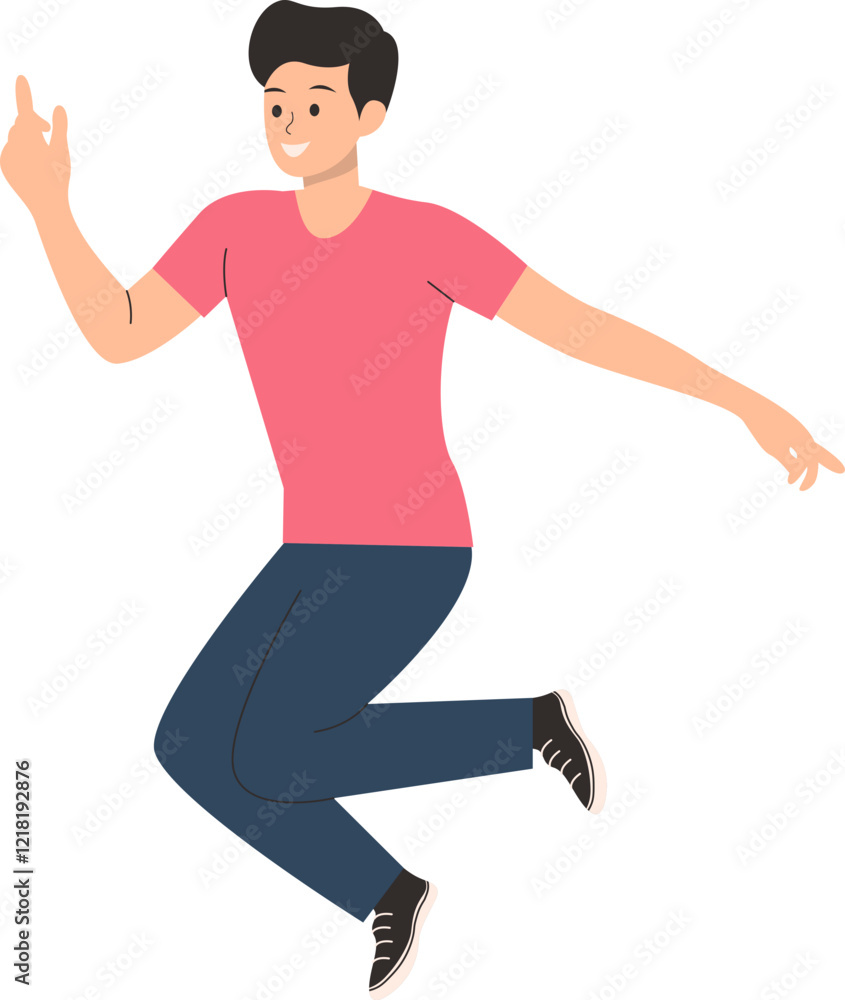 People with Smile Expression. World Smile Day. Flat Cartoon Vector Character People with Smile Expression. World Smile Day. Flat Cartoon Vector Character