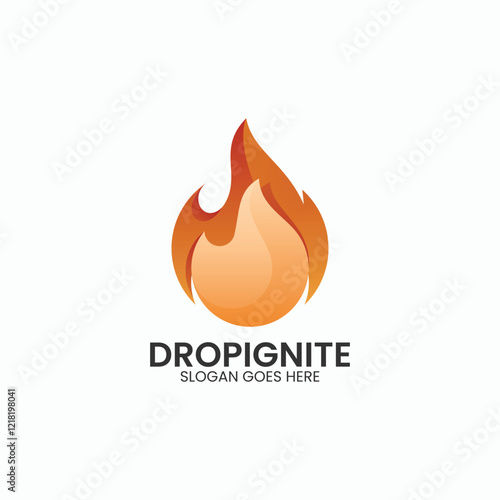Drop Ignite Gradient Colorful Logo