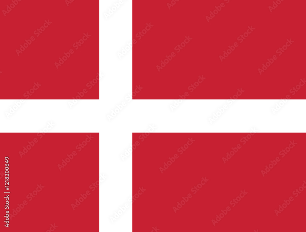 High detailed flag of Denmark. National Denmark flag. Europe. 3D illustration. High detailed flag of Denmark. National Denmark flag. Europe. 3D illustration.