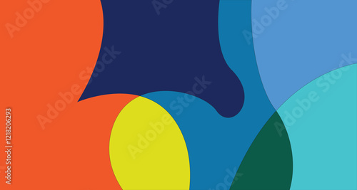 Vector Colorful liquid and fluid background for summer collection	