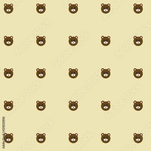 seamless pattern with faces