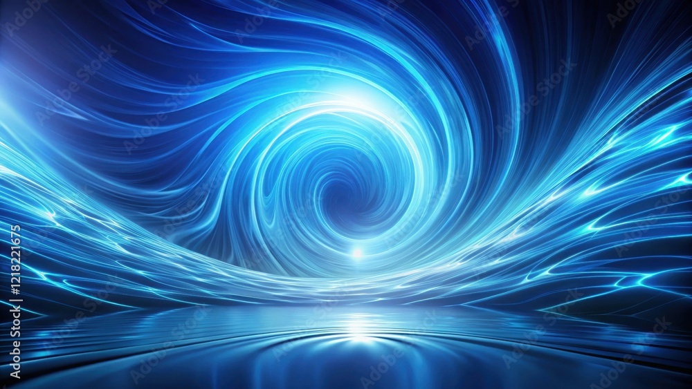 Electric Blue Oceanic Swirl, neon wave, abstract background, neon wave Electric Blue Oceanic Swirl, neon wave, abstract background, neon wave