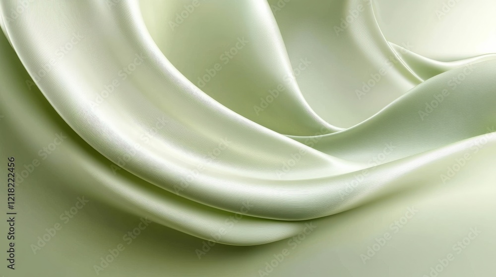Soft Green Pastel Fabric with Smooth Textures Soft Green Pastel Fabric with Smooth Textures