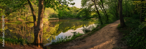 Hidden Serenity: A Quiet Late Afternoon in a New Jersey State Park