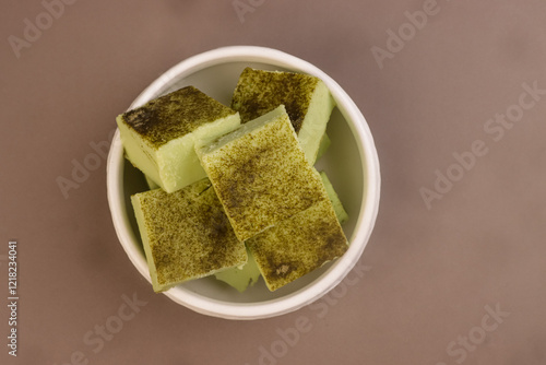 Greentea Nama Chocolate is Matcha Japanese Soft Chocolate.  photo