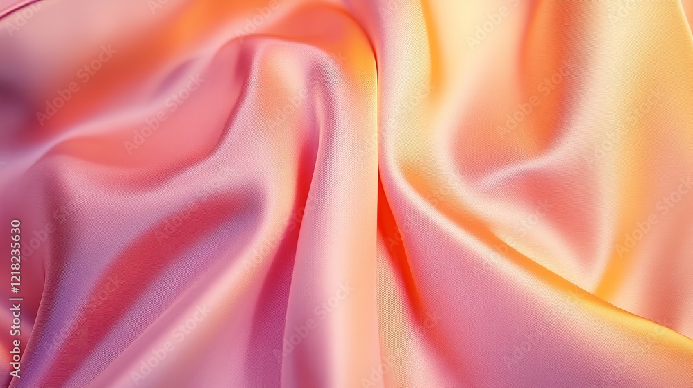 Fototapeta premium Pink Gold and Orange Smooth Silk Gradient Background Degrade
