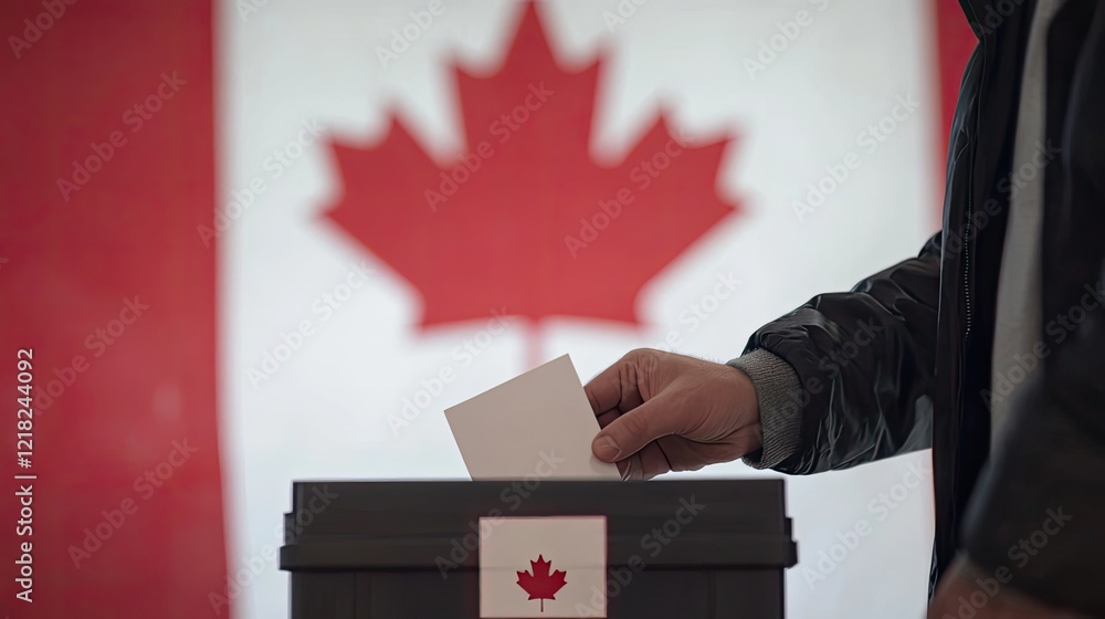 Canadians Participate in Ballot Voting for Elections Generative AI