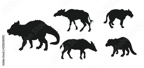 Versatile wild animal silhouette vector collection