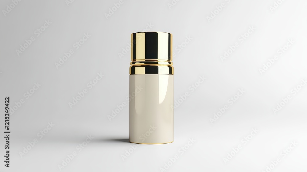 Elegant White and Gold Thermos with Smooth Surface Ideal for Modern Lifestyle, Perfect for Picnics, Office, Outdoor Activities, and Travel, Creating a Chic Statement Elegant White and Gold Thermos with Smooth Surface Ideal for Modern Lifestyle, Perfect for Picnics, Office, Outdoor Activities, and Travel, Creating a Chic Statement