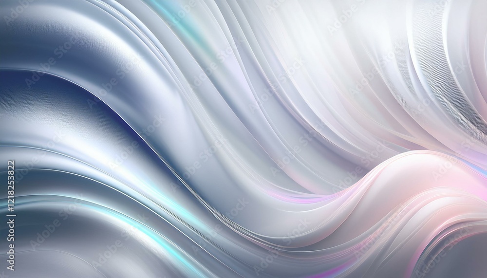 Fototapeta premium Abstract swirling waves of pastel colors.