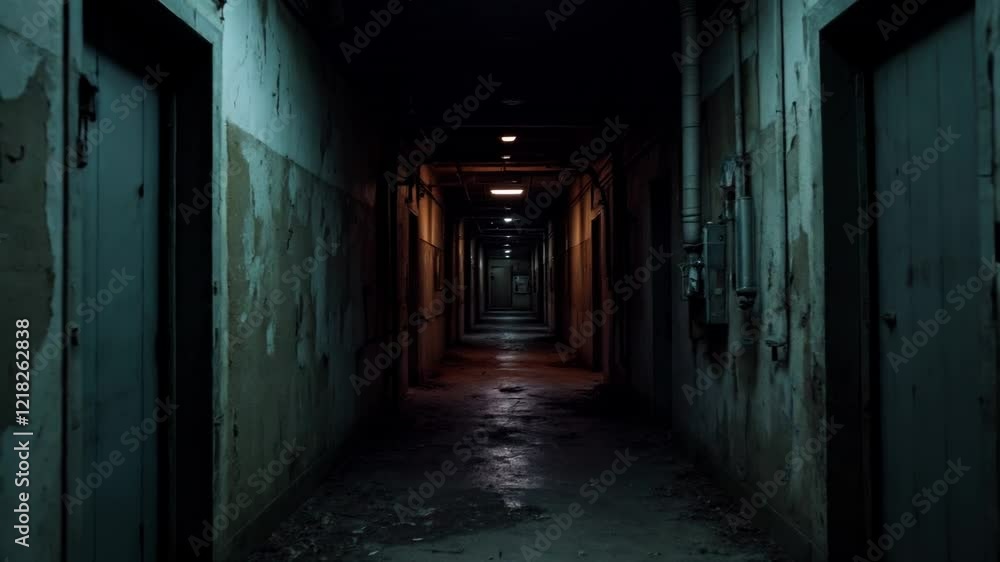 Exploring the Hauntingly Abandoned Hallway of a Mysterious Institution Exploring the Hauntingly Abandoned Hallway of a Mysterious Institution