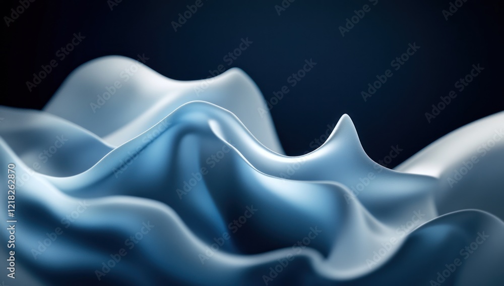 Abstract blue and white flowing fabric texture. Abstract blue and white flowing fabric texture.