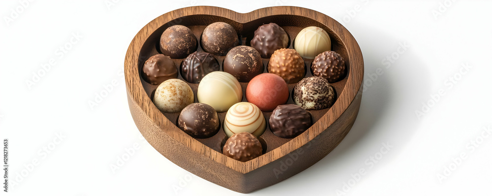 Heart-shaped box of assorted chocolates on white (1) Heart-shaped box of assorted chocolates on white (1)