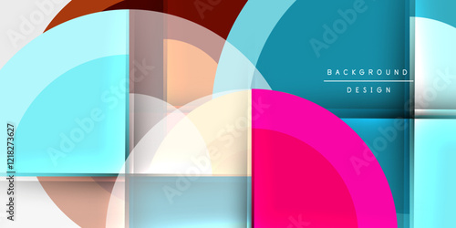 Target circle geometric abstract shapes. Vector Illustration For Wallpaper, Banner, Background, Card, Book Illustration, landing page